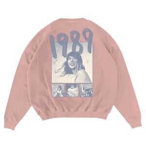 TAYLOR SWIFT 1989 (Taylor’s Version) Pink Crewneck Size 2X New Without Tag SOO